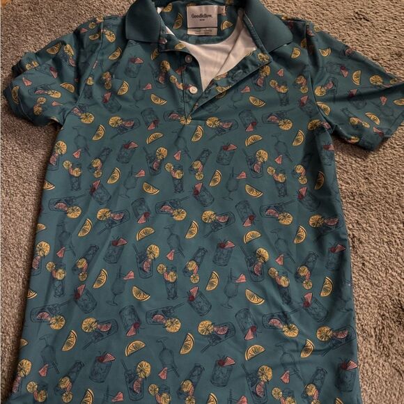 Goodfellow & Co Green Polo with Fruit Print - Picture 4 of 4